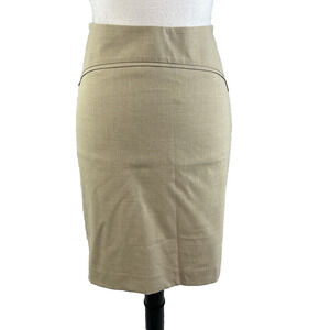 The Limited Collection Suit Skirt size 2 Tan Stone Straight Pencil Knee Career